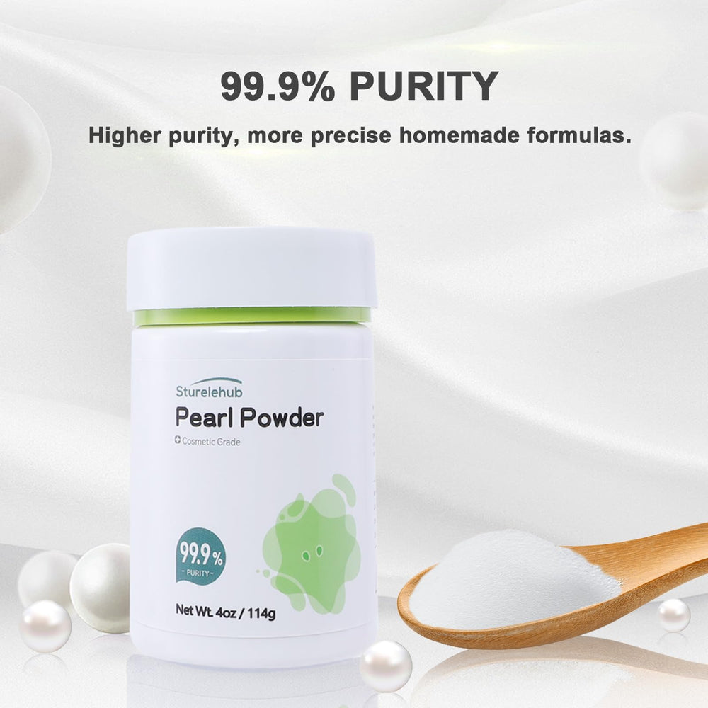 Sturelehub Pearl Powder closeup – fine texture ideal for gentle exfoliation.