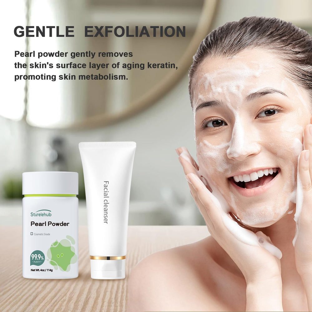 Sturelehub Pearl Powder mask-mixing – easy to blend into homemade face masks.