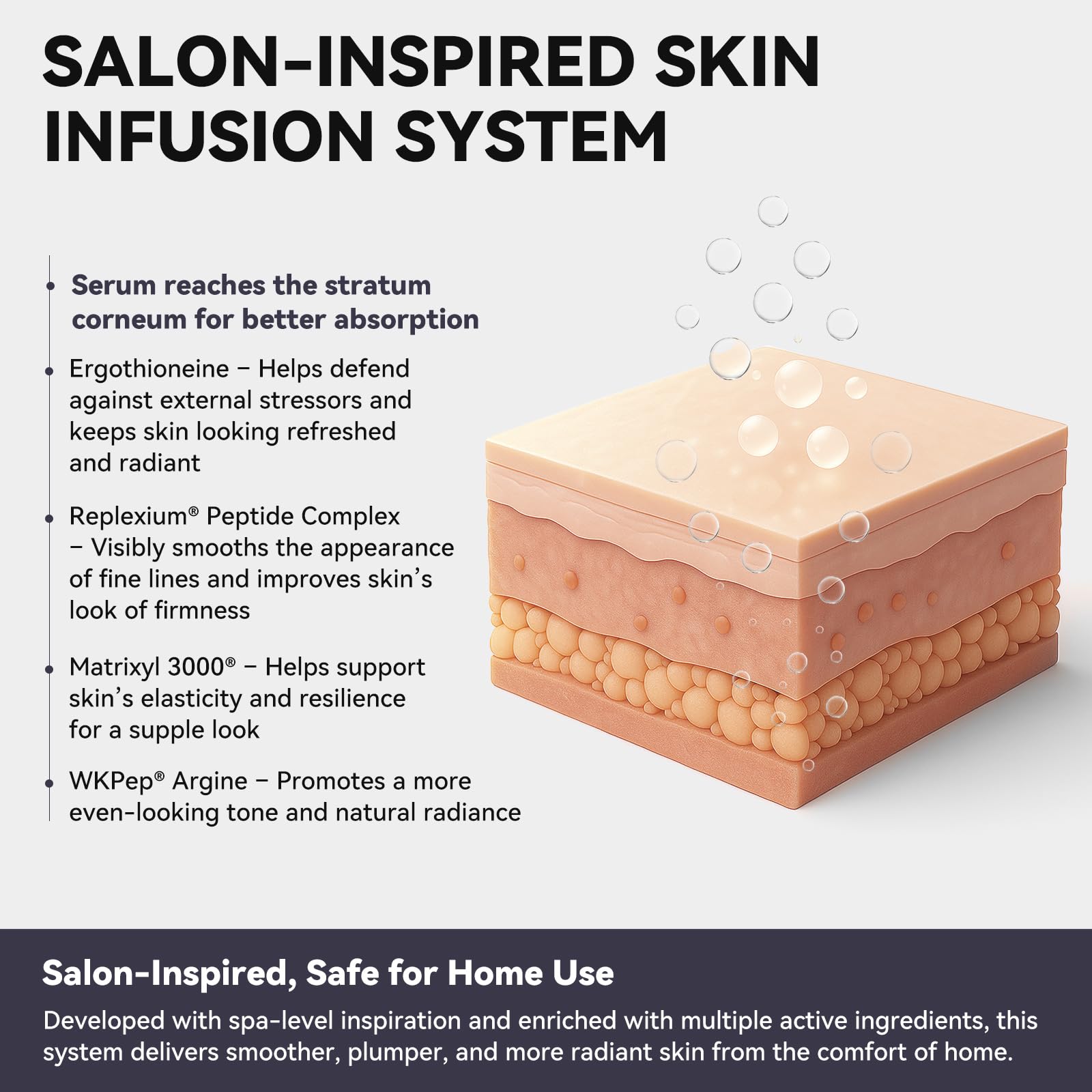Styirl serum bottle featuring hyaluronic acid for deep hydration.