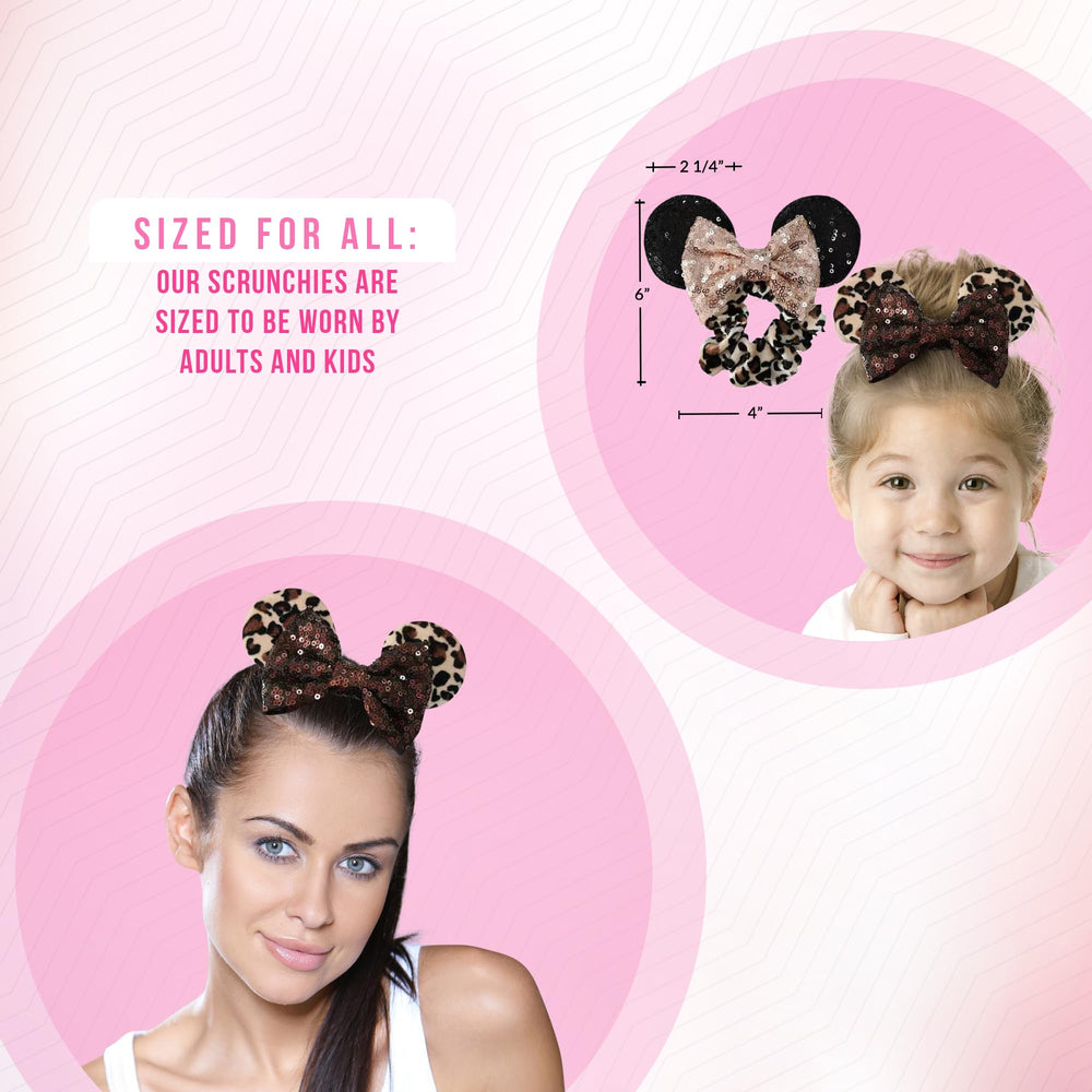 Styla Hair mouse ear scrunchies packaging shot shows two-pack vibe and ready-to-wear gift.