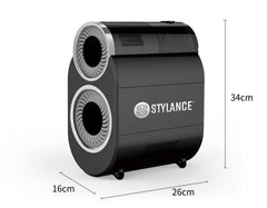 STYLANCE automatic brush cleaner water injection port demonstrates precise cleaning.