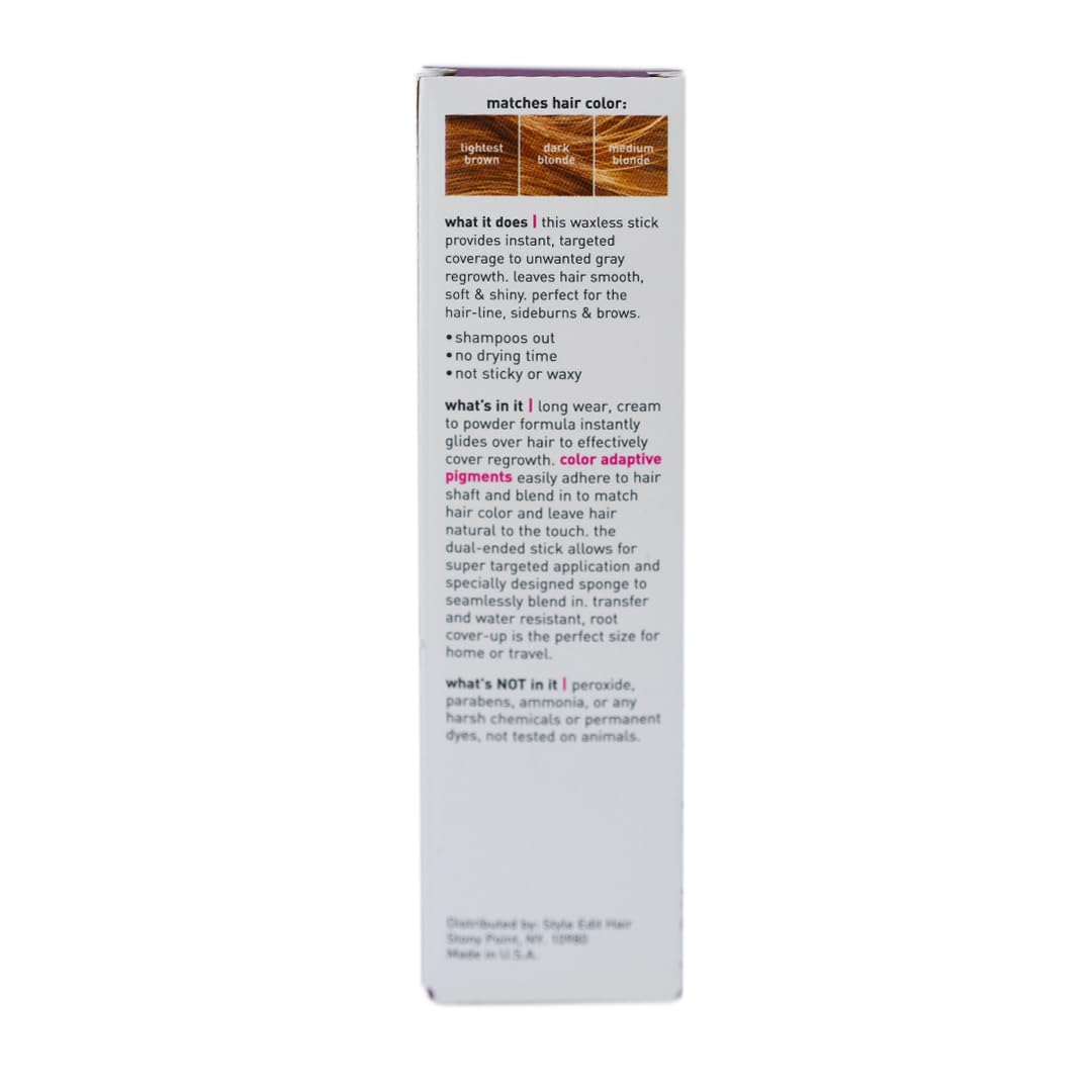 STYLE EDIT dual-applicator sponge blends color for a natural seamless finish.