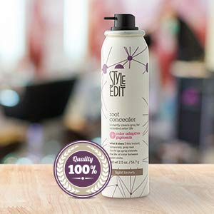 Style Edit Light Brown Root Concealer travel pack fits in purses for on-the-go touch-ups.