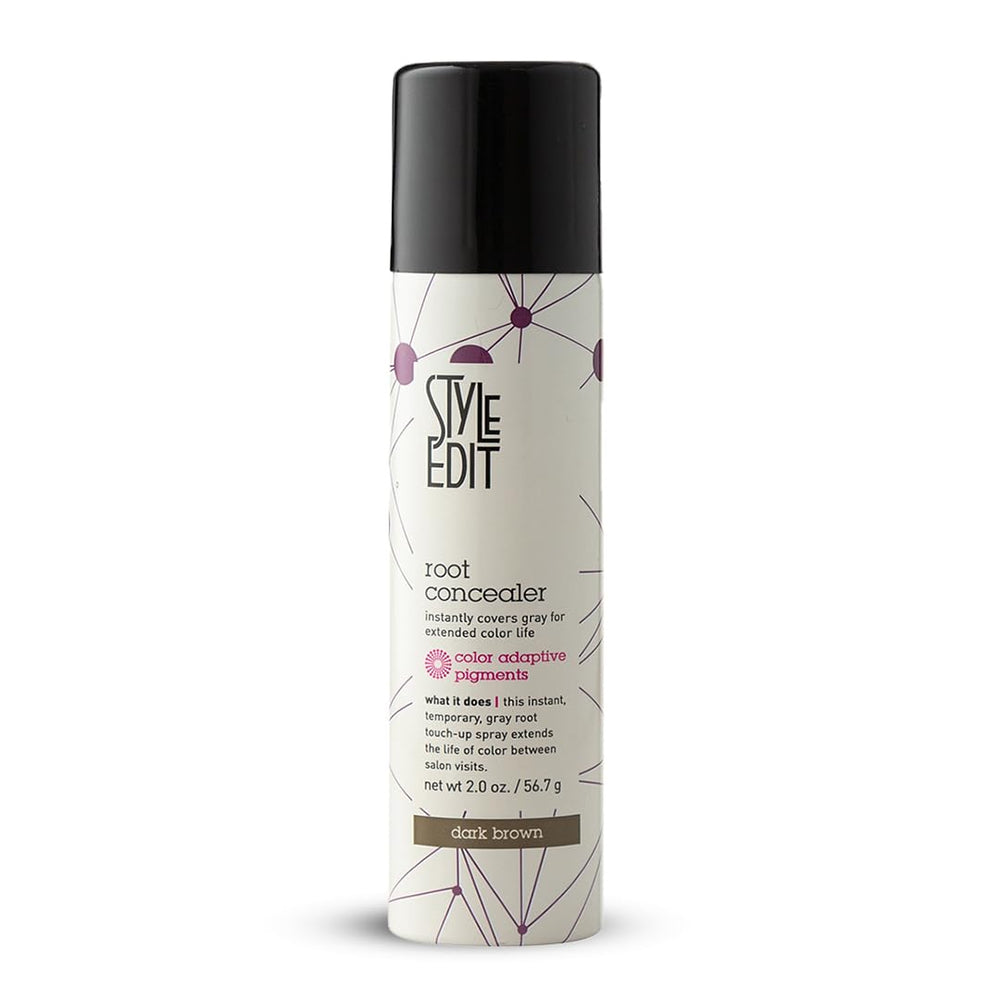 STYLE EDIT Root Concealer tube-application demonstrates fast, natural-looking root coverage