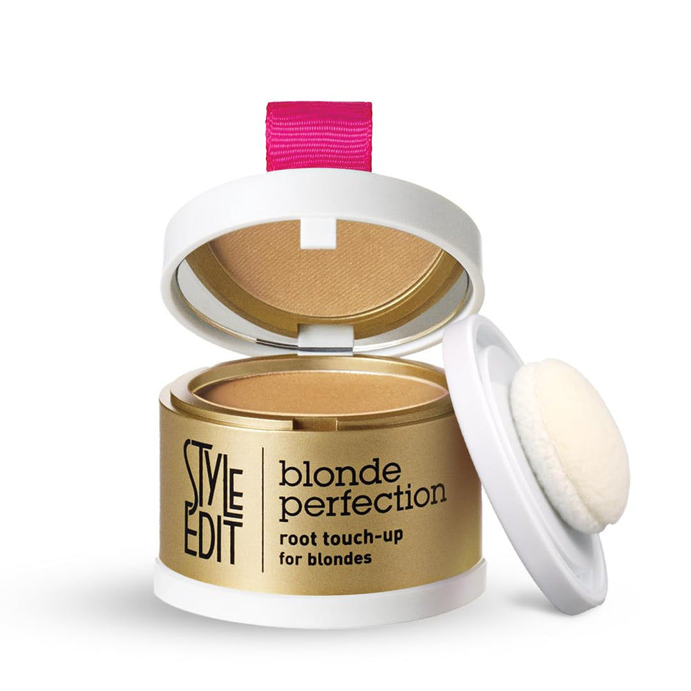 Style Edit root touch up powder compact with mirror for quick coverage on the go.
