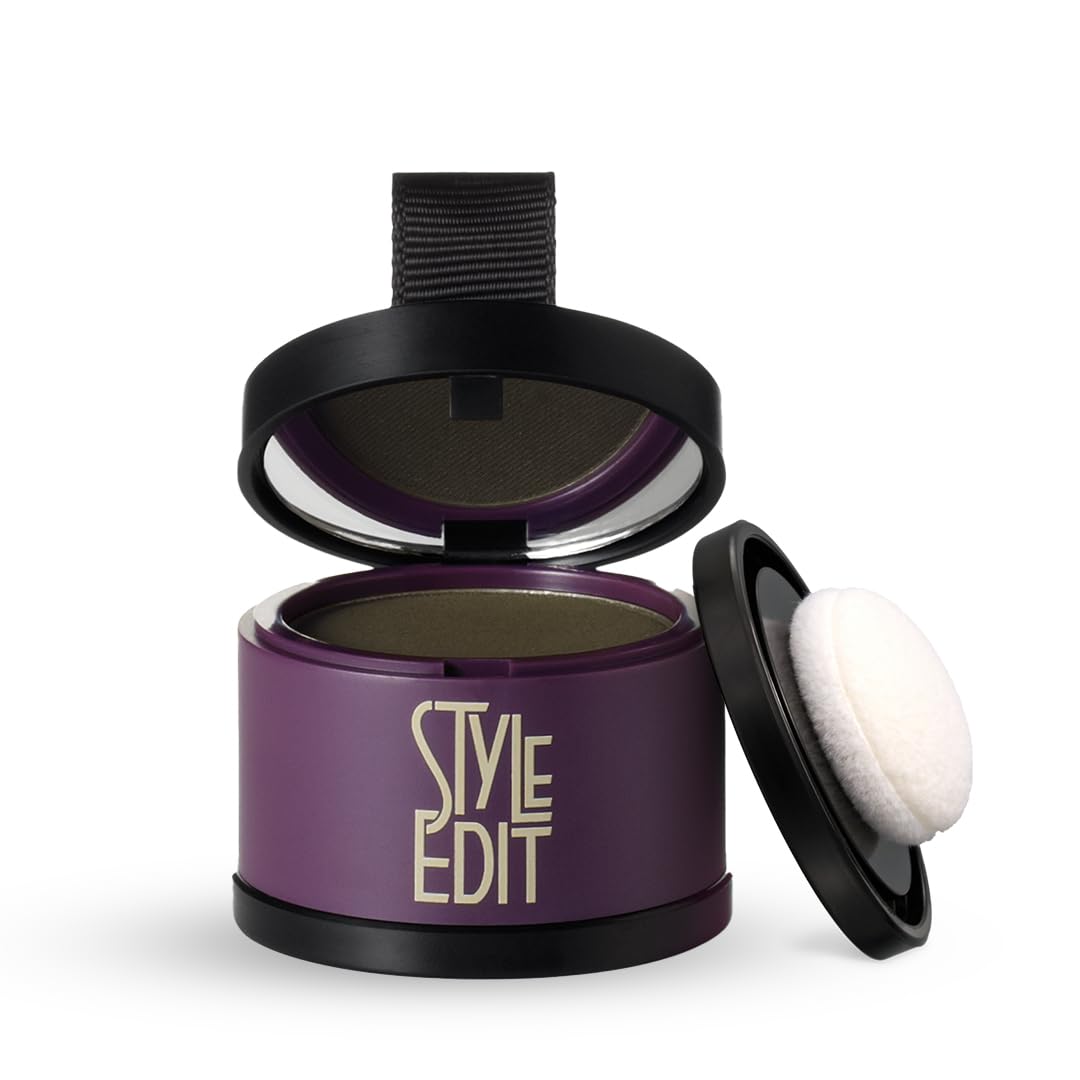 Style Edit Root Touch Up Powder compact with mirror for on-the-go coverage.