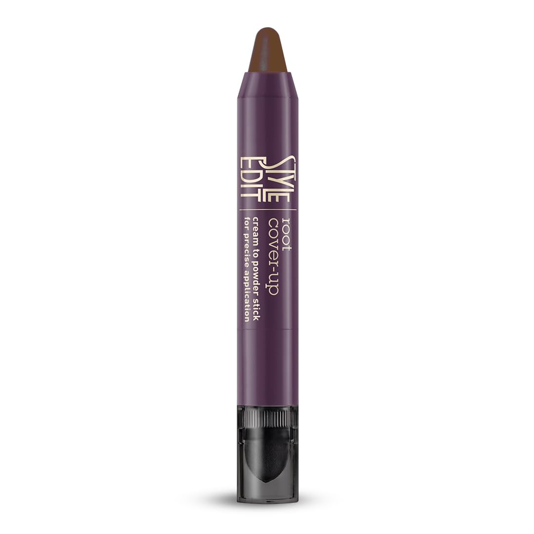 STYLE EDIT Root Touch Up Stick medium brown, closed cap for quick gray coverage.