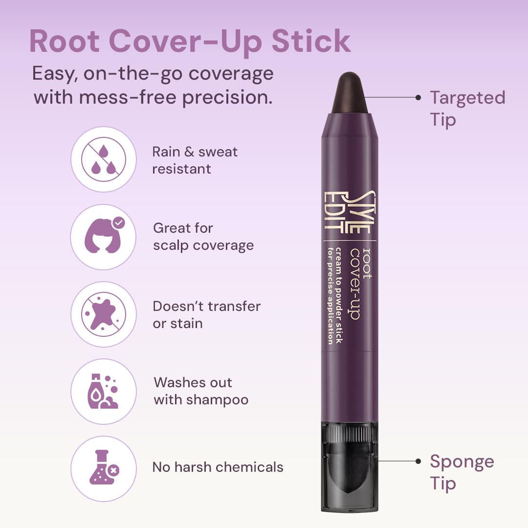 STYLE EDIT root touch up stick sponge tip shows precise application