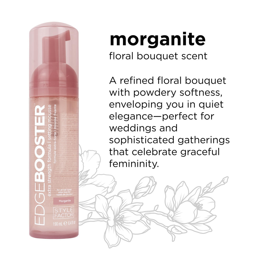 Style Factor EDGE BOOSTER curly hairstyle ideas with Morganite mousse