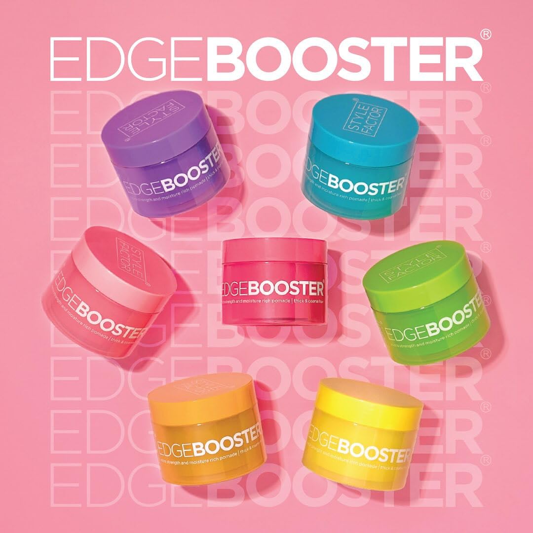 Style Factor Edge Booster use on dry hair maintains shape and control.