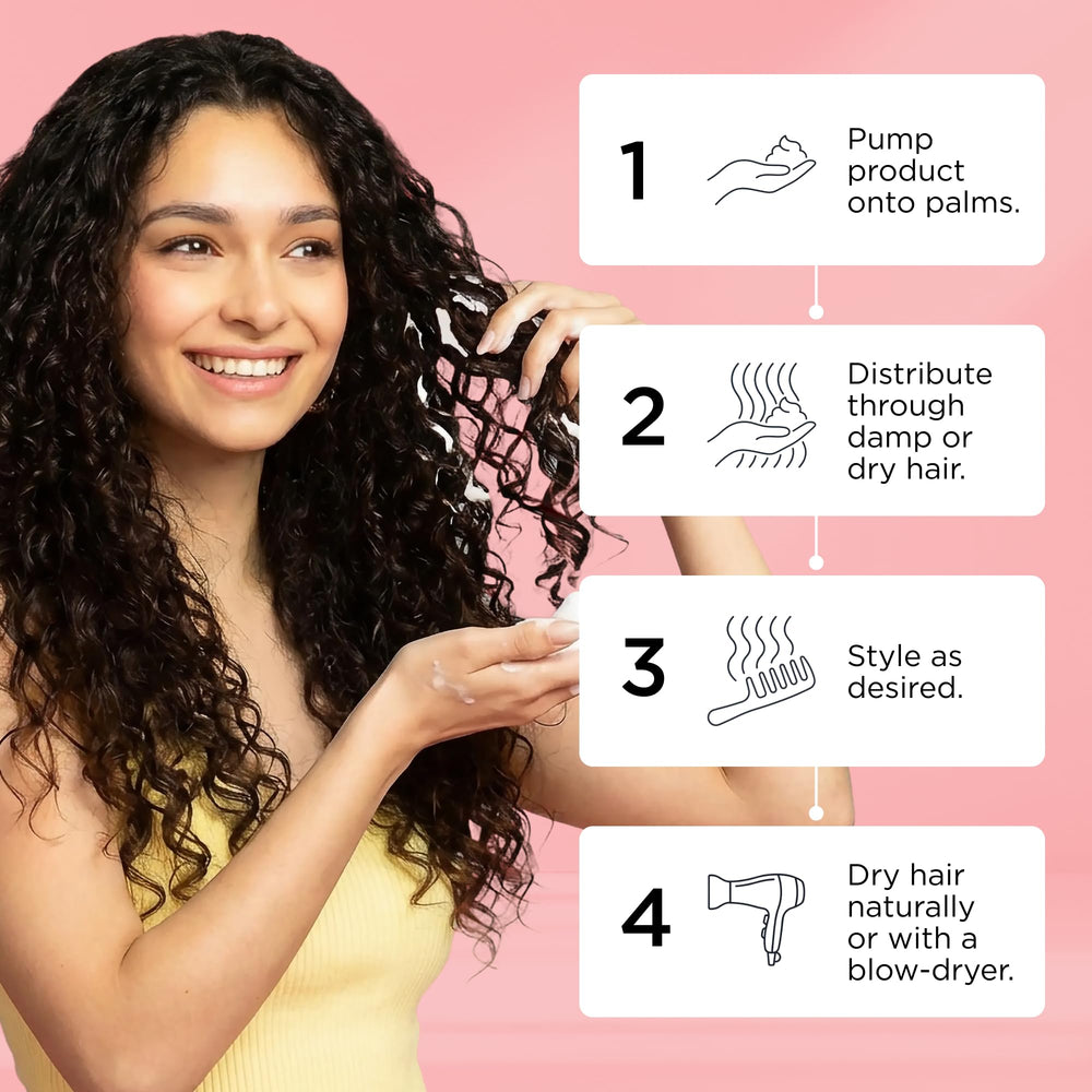 Style Factor EDGE BOOSTER extra-volume mousse application for defined curls