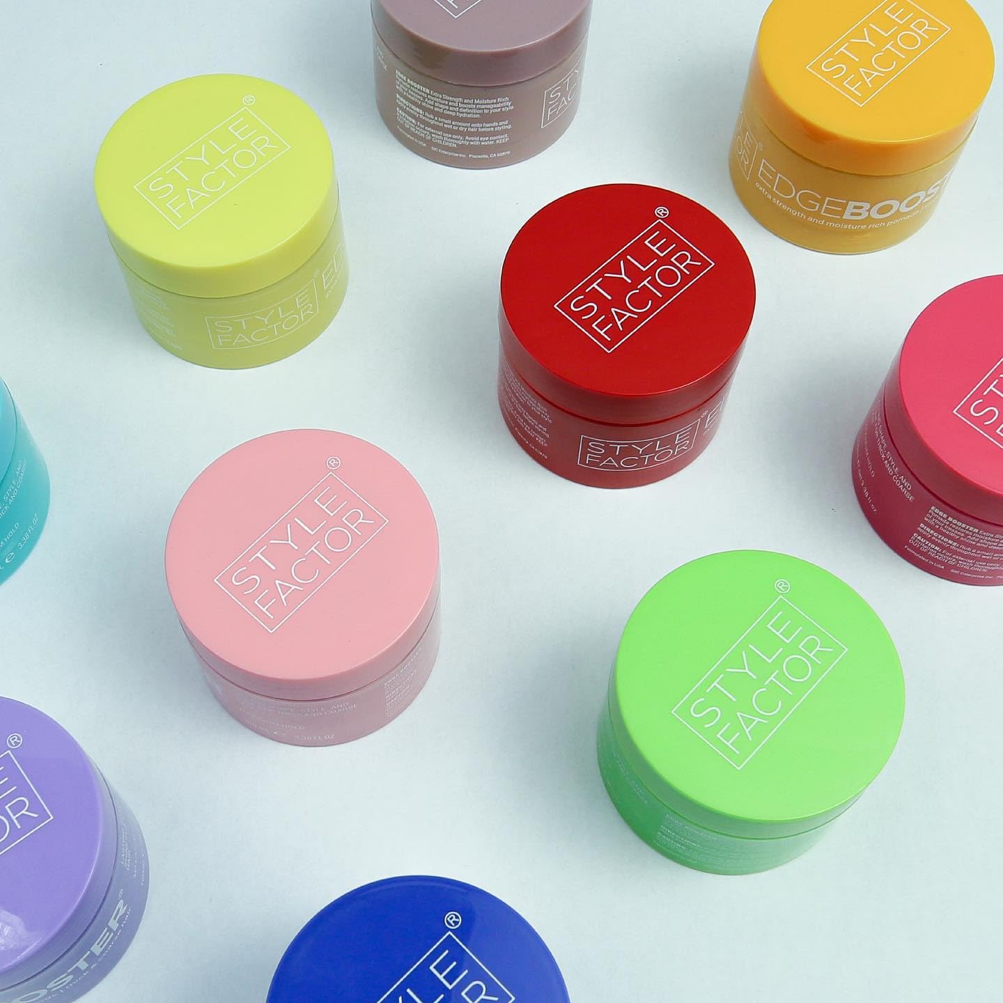Style Factor Edge Booster use on wet hair sets firm hold.