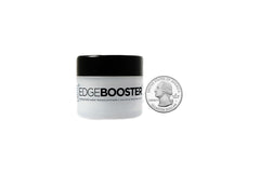 Style Factor EdgeBOOSTER argan oil drop highlights nourishing ingredient for moisturized shine.