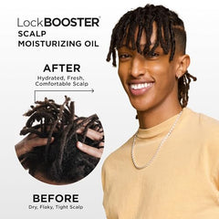 Style Factor LockBOOSTER peppermint-tea-tree blend delivers cooling, invigorating scalp sensation.