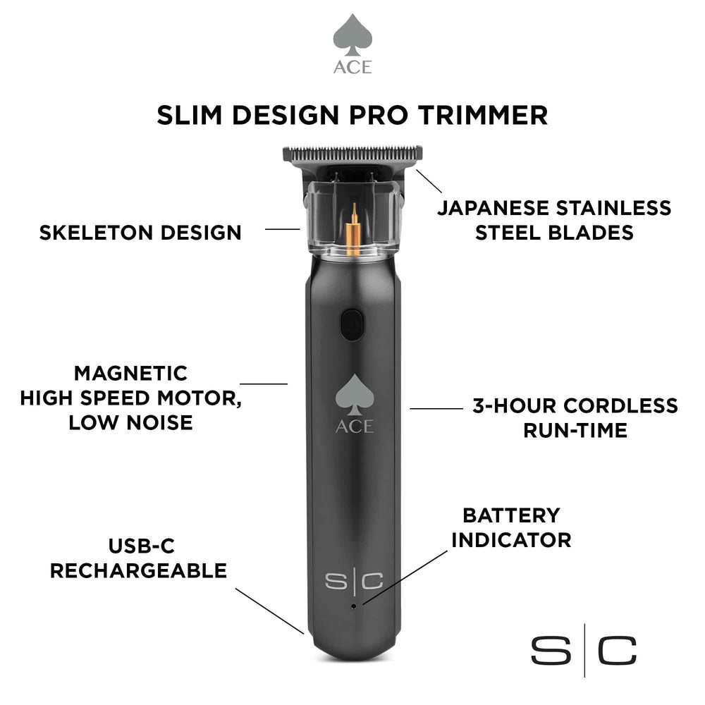 Stylecraft Ace ergonomic handle provides comfortable grip during extended trims.