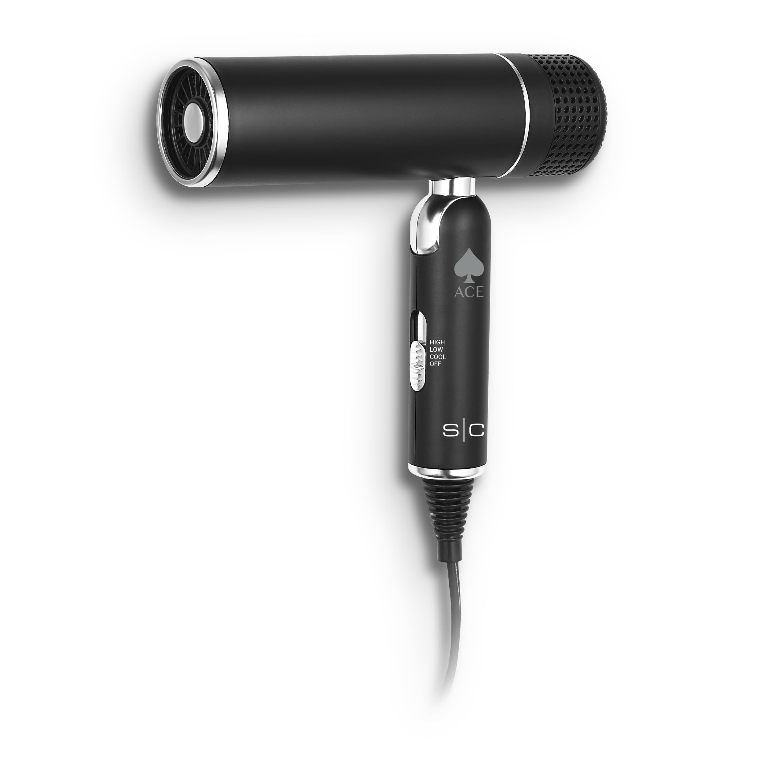 StyleCraft Ace 1600W motor enables quick drying with controlled heat.