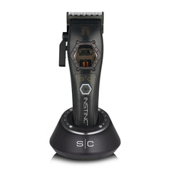 Stylecraft Instinct Metal Edition clipper angle view for precise, professional fades