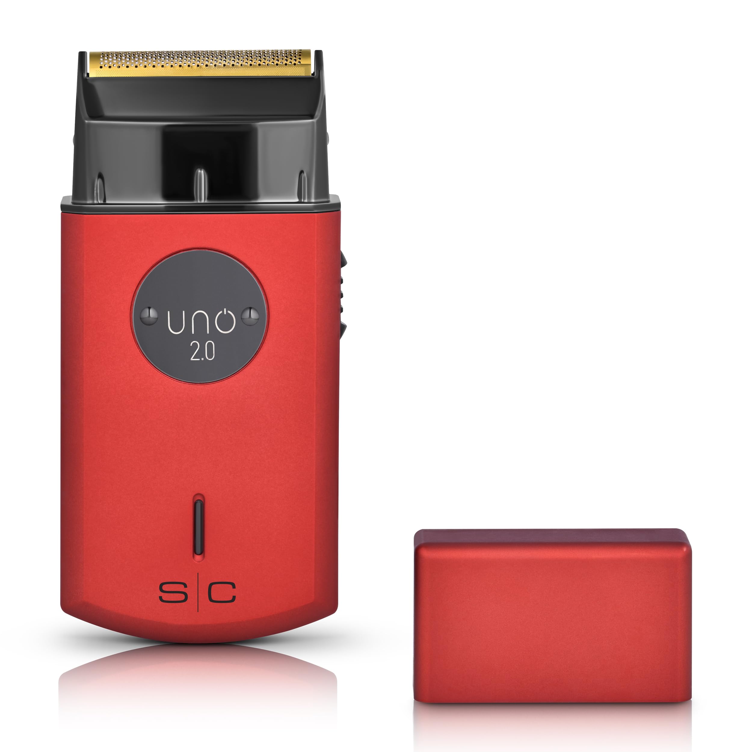 Stylecraft Uno 2.0 shaver with gold titanium head delivers gentle precision for sensitive skin.