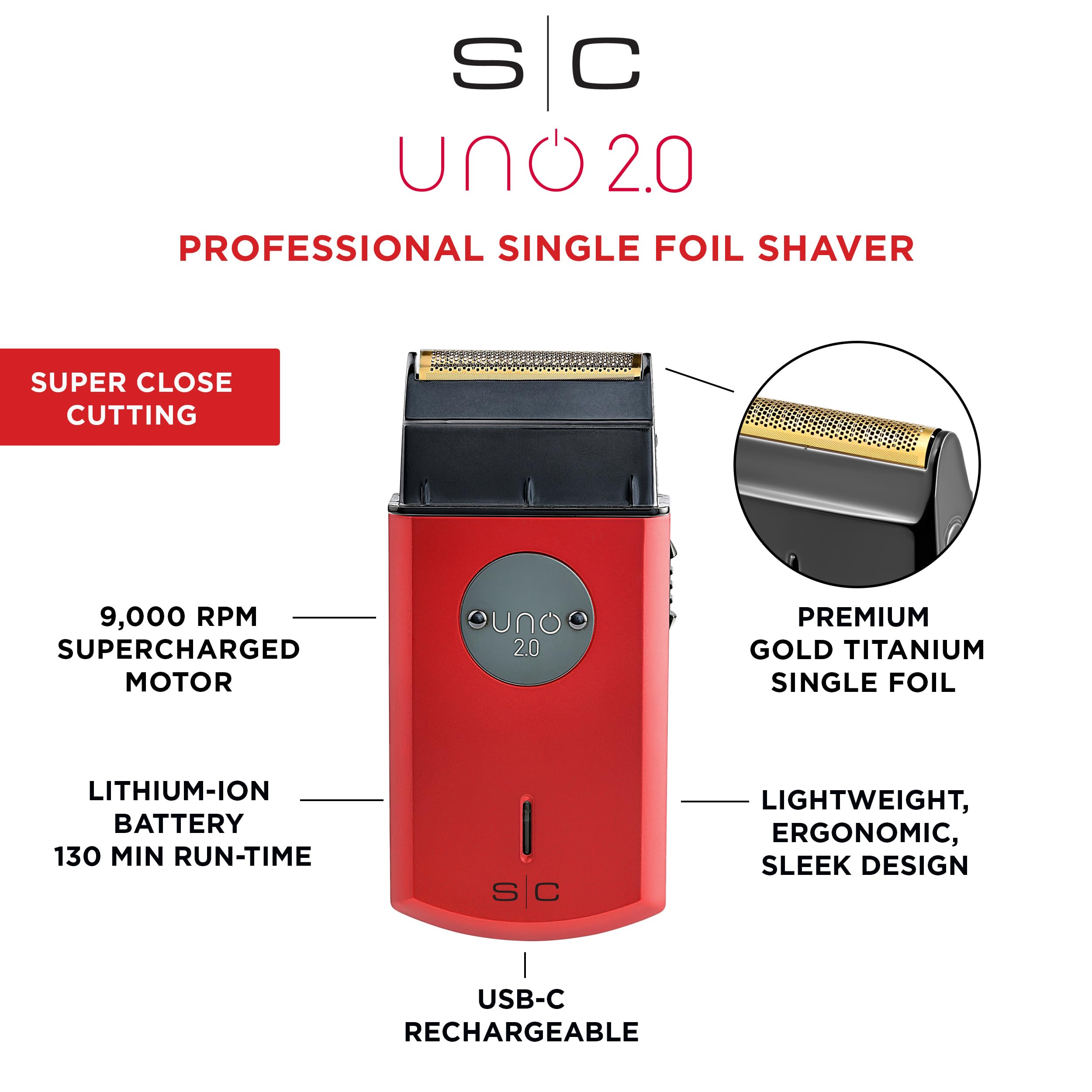 Stylecraft Uno 2.0 lithium-ion battery offers long cordless runtime.