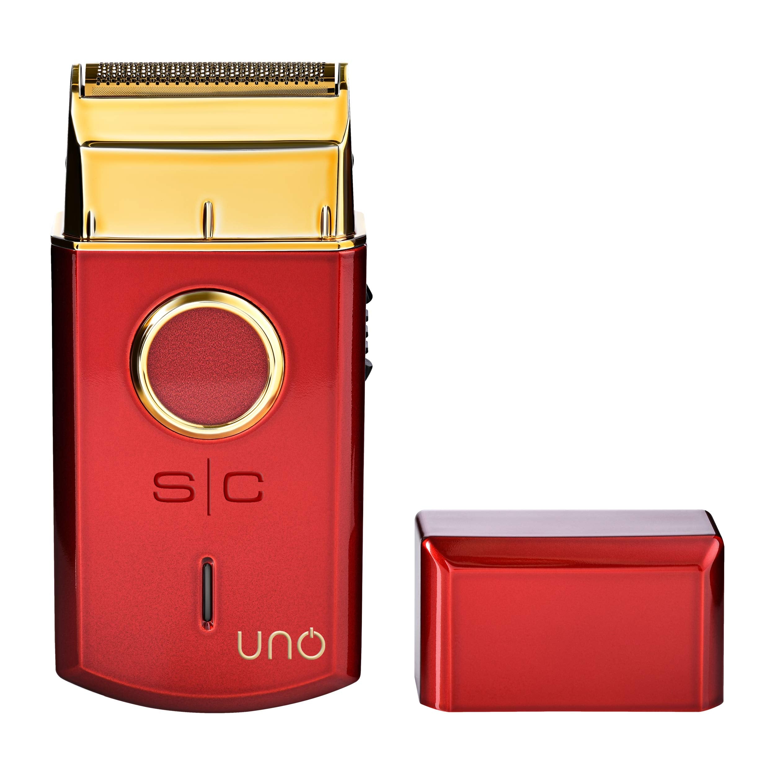 StyleCraft Uno cordless shaver front view shows portable travel ready design for quick grooming.
