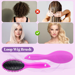 Stylemate 3-row wire brush offers precise parting with smooth teeth.