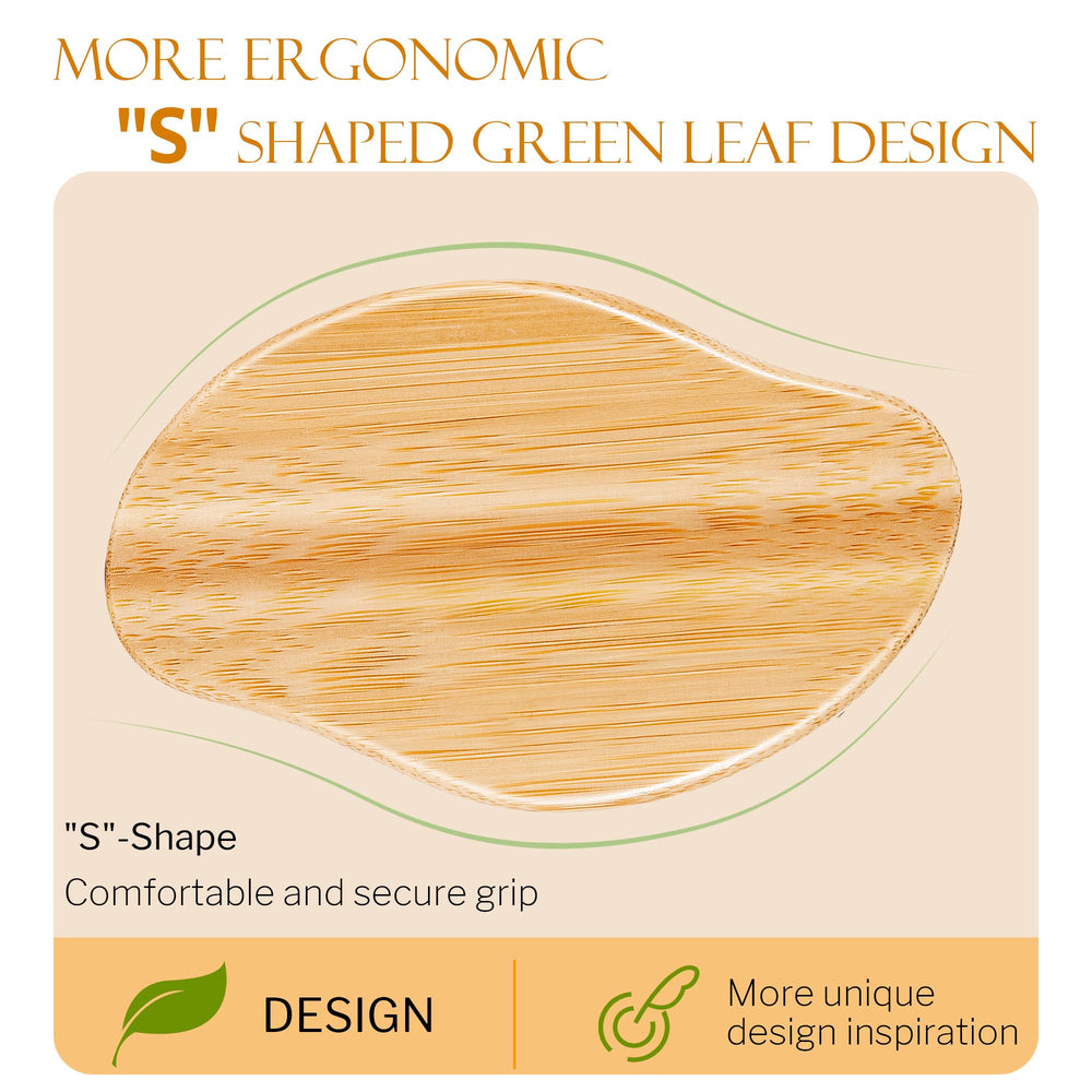 Stylemate Bamboo Hair Brush bamboo needles round-tips provide gentle, non-scratch brushing