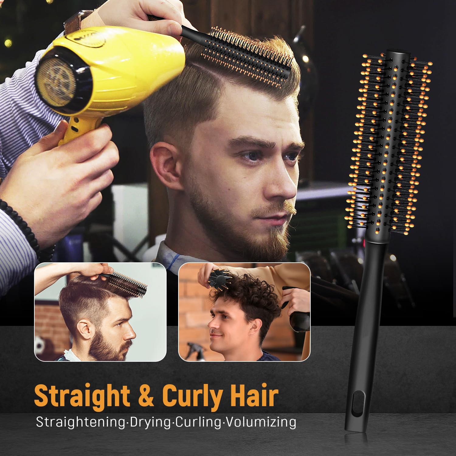 STYLEMATE Pompadour Comb provides precise lift for styled crown