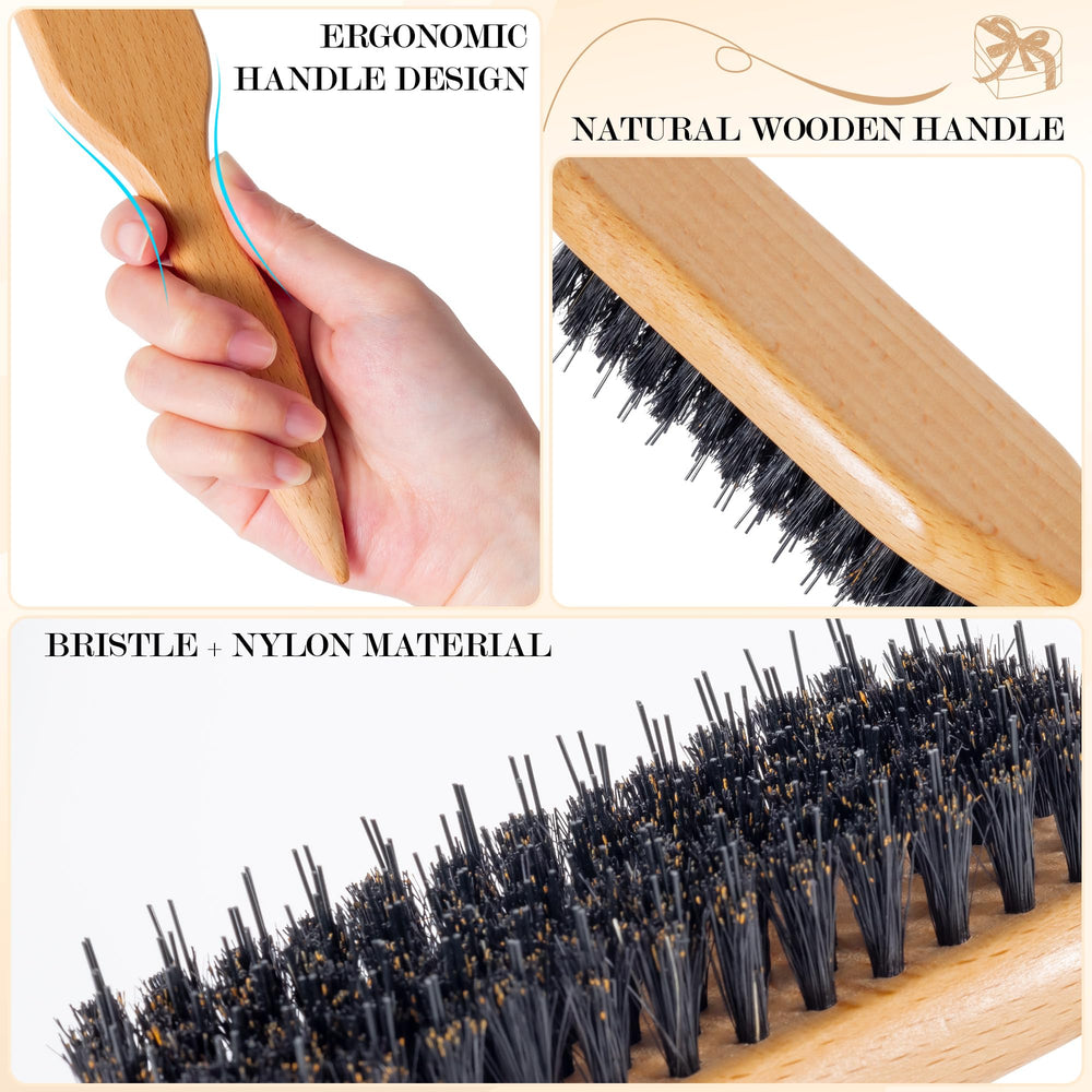 STYLEMATE Slick Back Brush boar bristles smoothing scalp-friendly routine