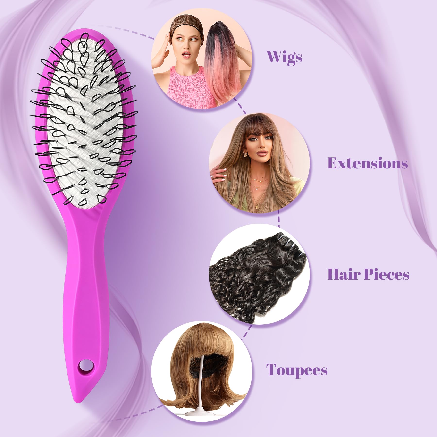 StyleMate wide-tooth comb detangles while preserving natural curl