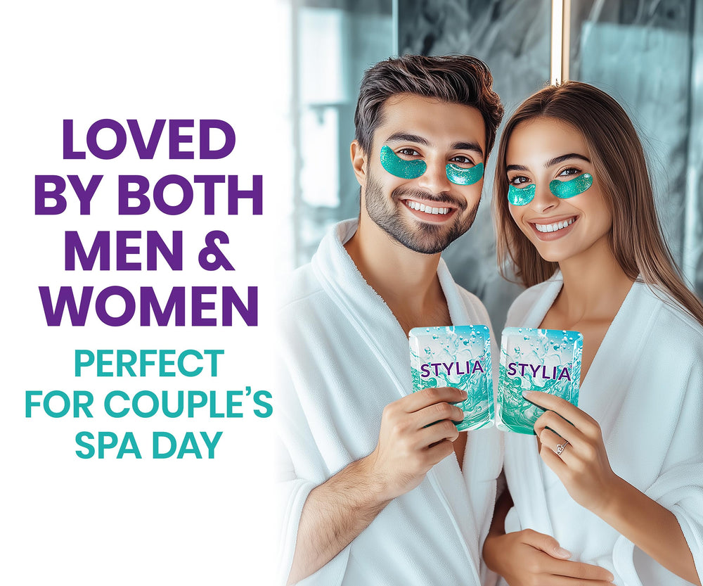 Stylia daily-use eye patches on skin illustration for refreshed eyes