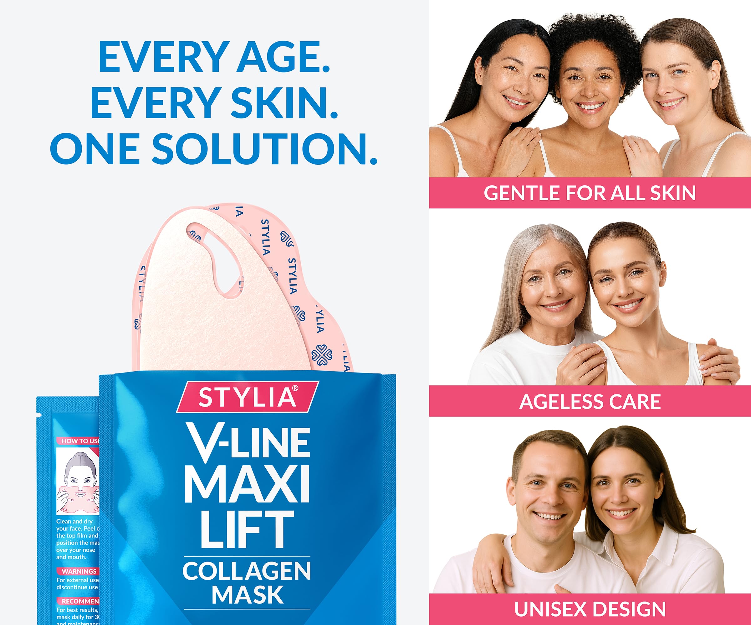 Stylia MaxiLift sleep-chin-strap photograph conveys easy overnight wear for a restful routine.