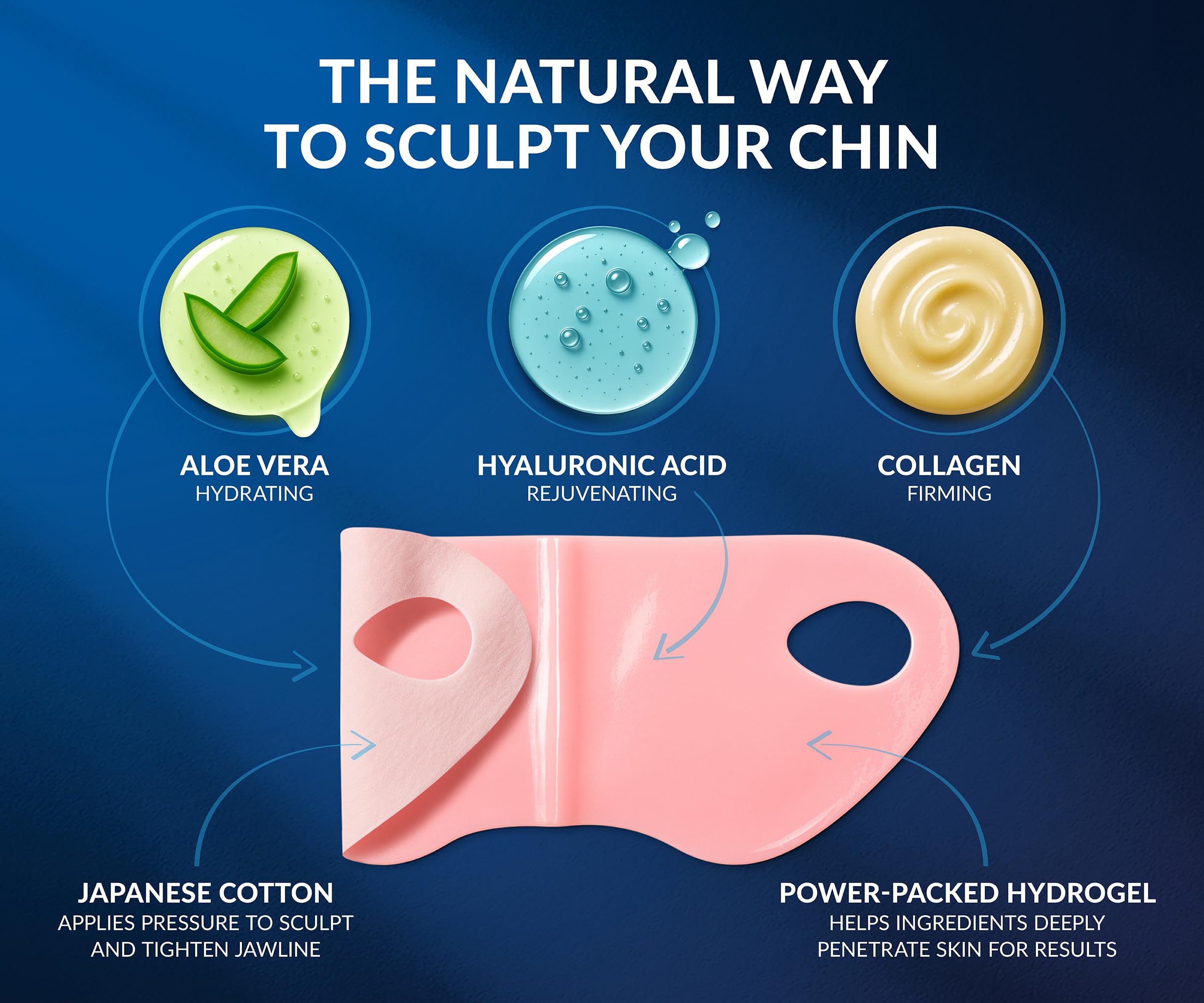 Stylia V Line Mask with aloe vera soothing the skin