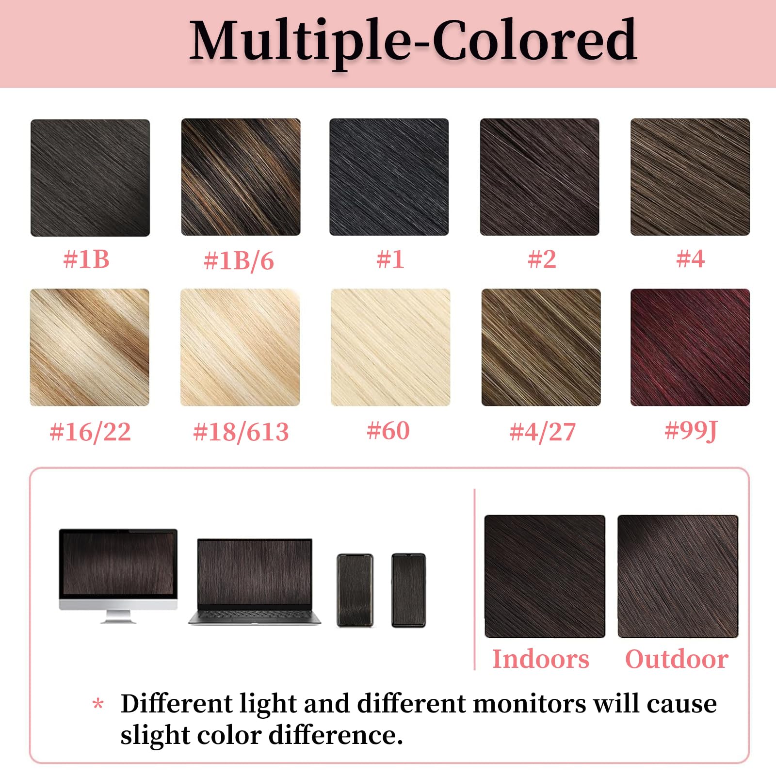 Stylifo color palette includes natural to bold shades for personalized styling.