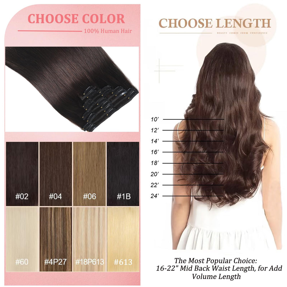 Stylifo easy care clip-ins stay soft and shiny with proper maintenance.