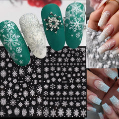 STZPRONAIL glitter snowflake 3D charm close-up for dazzling holiday nails.