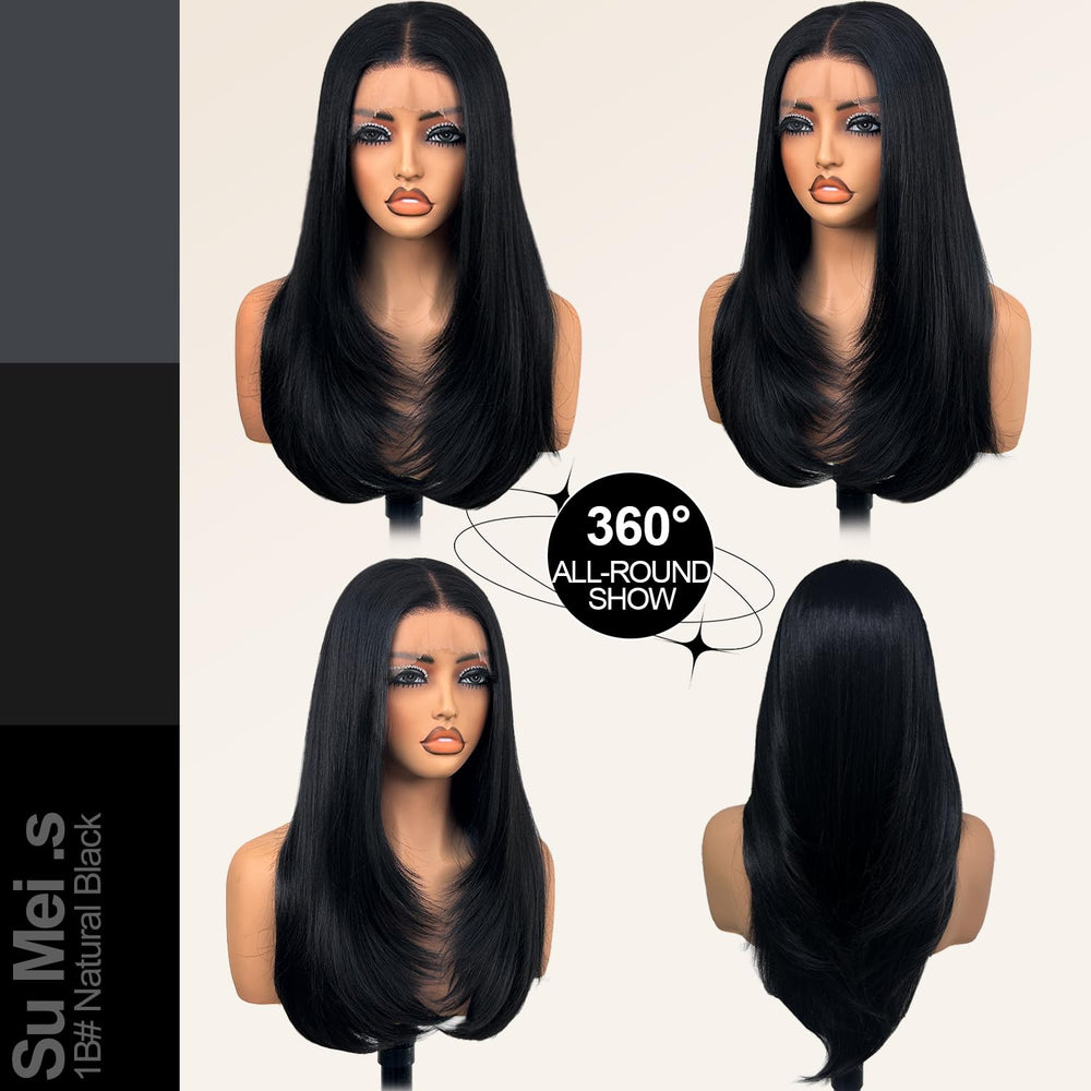 Su Mei.s natural soft-luster fiber looks and feels like everyday-ready hair.