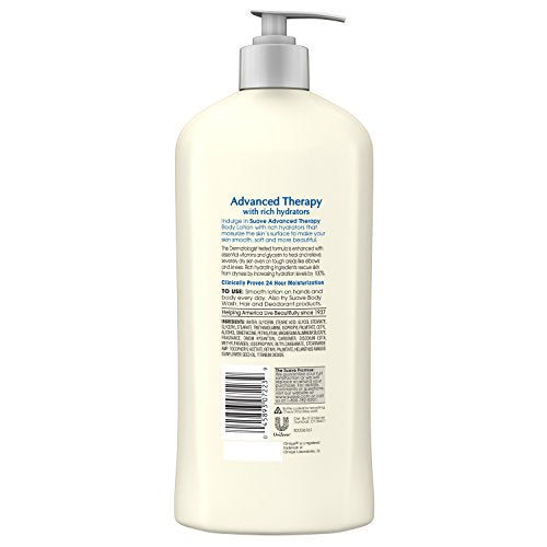 Suave Advanced Therapy pump-action shows easy application