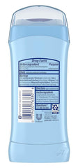 Suave application underarm demonstrates a clear glide for comfortable use.