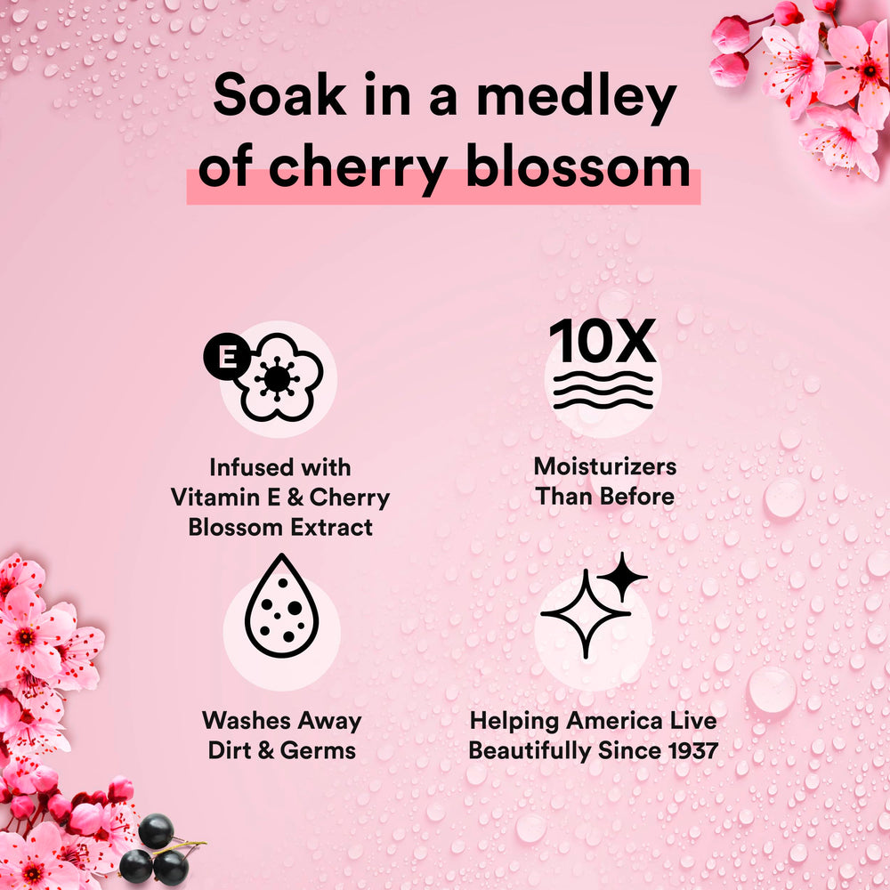 Suave Floral Blend Oil Essence detail on bottle with creamy wash.