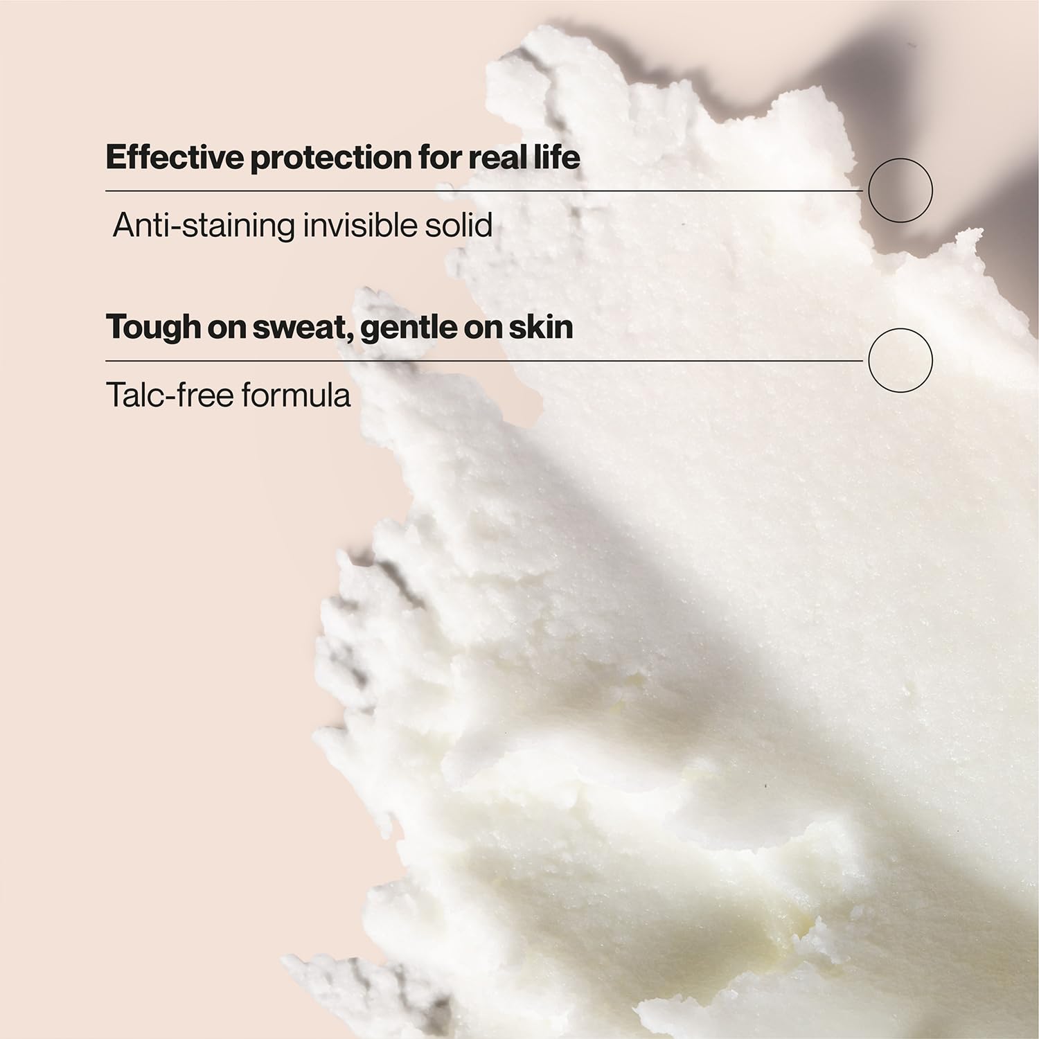 Suave Coconut Kiss underarm application demonstrates smooth glide.