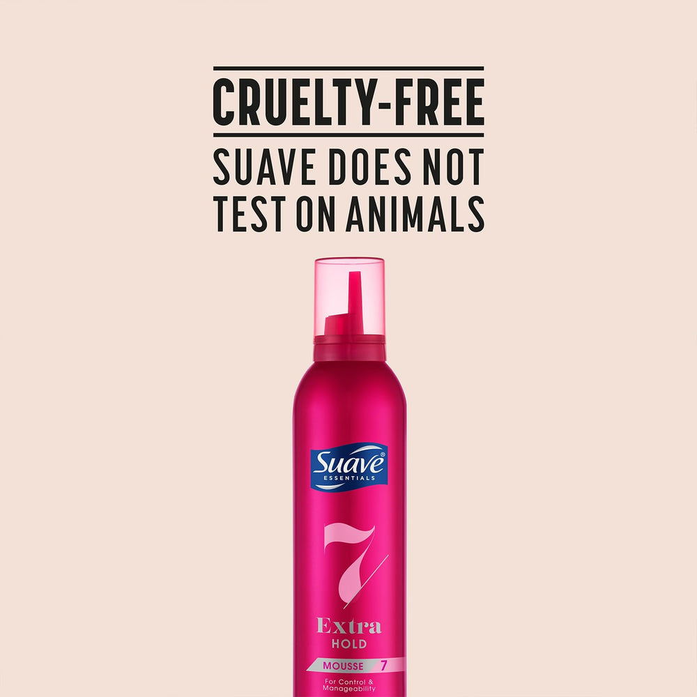 Suave cruelty-free label ensures ethical styling choices with everyday use.