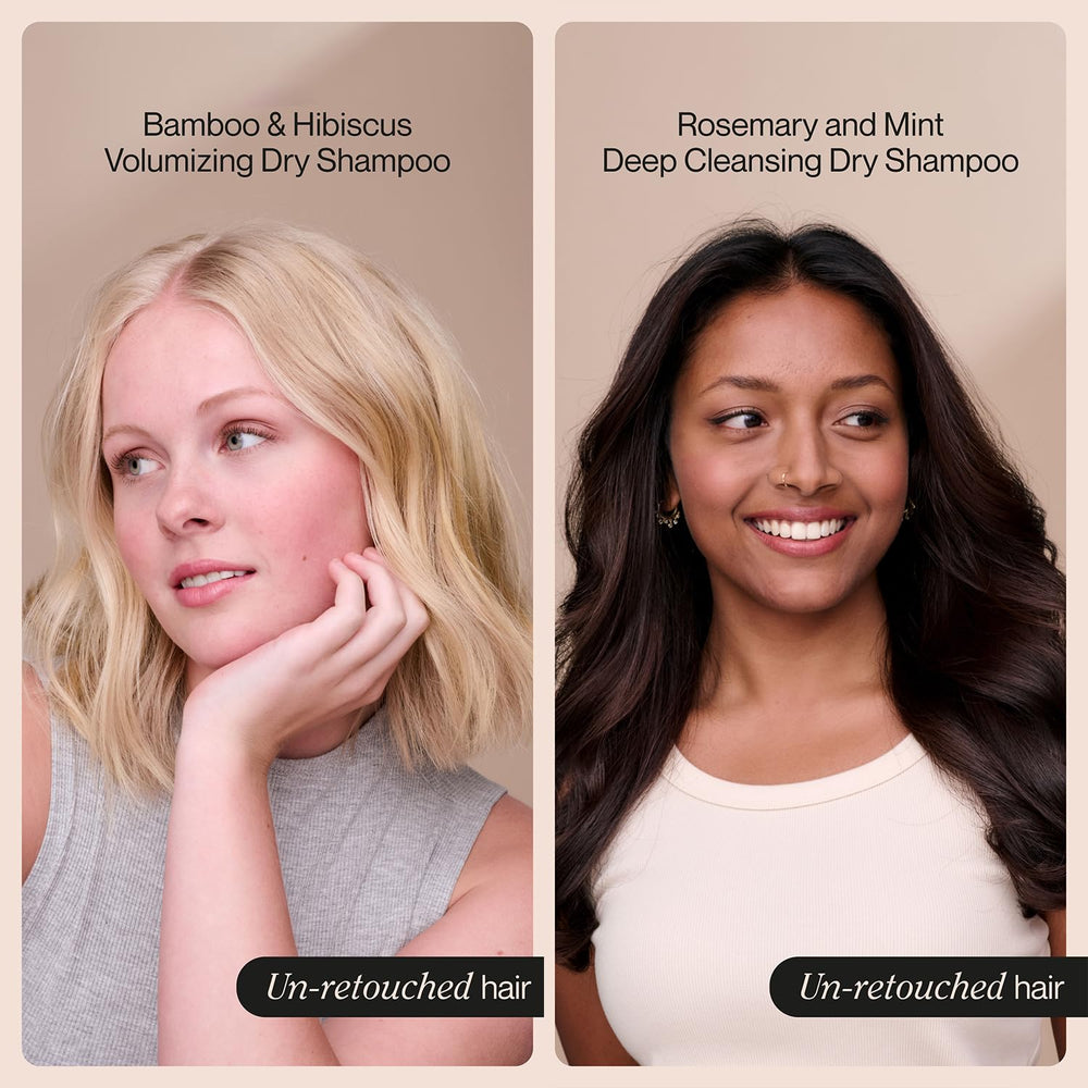 Suave dry shampoo bamboo hibiscus spray provides lightweight texture for airy hair