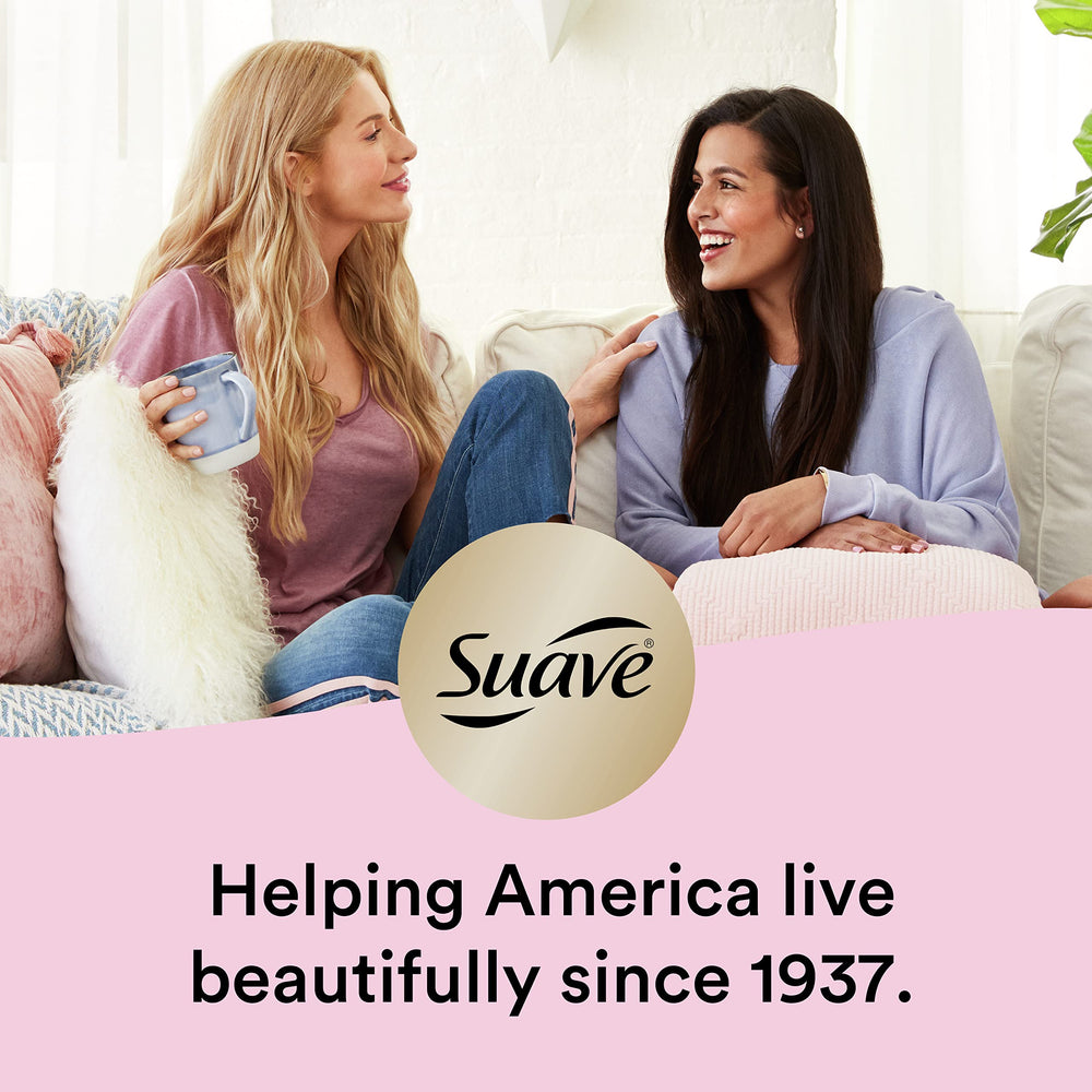 Suave Luscious Curls Conditioner wet-hair application for detangling before styling.