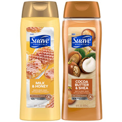 Suave Milk & Honey two-pack bottles for smooth, nourished skin