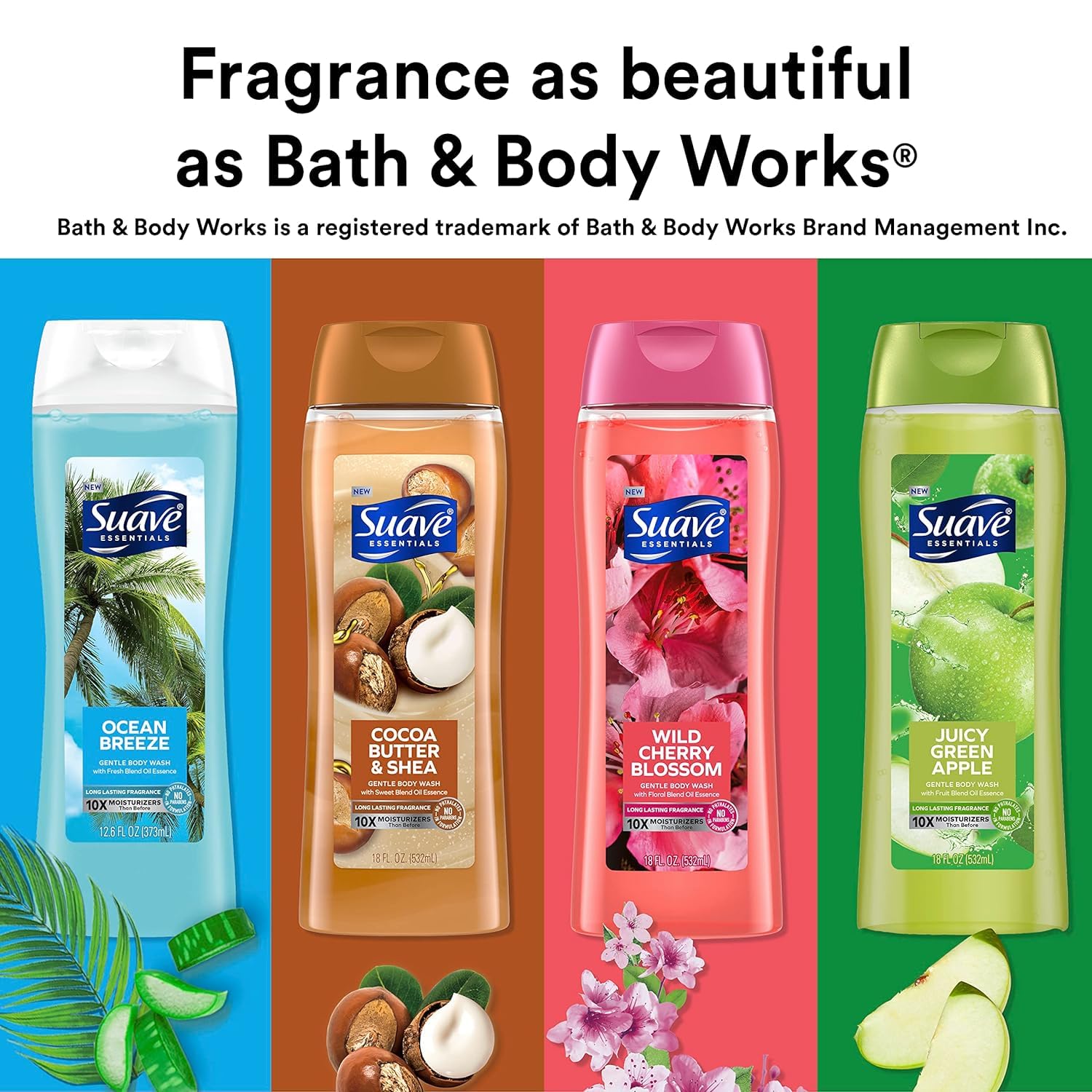 Suave Ocean Breeze 6-pack packaging showcases household value