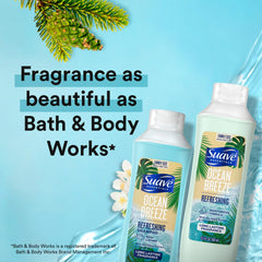 Suave Ocean Breeze conditioner bottle - softening and detangling for smooth hair