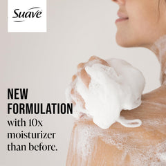 Suave Ocean Breeze foaming lather in shower with rich bubbles