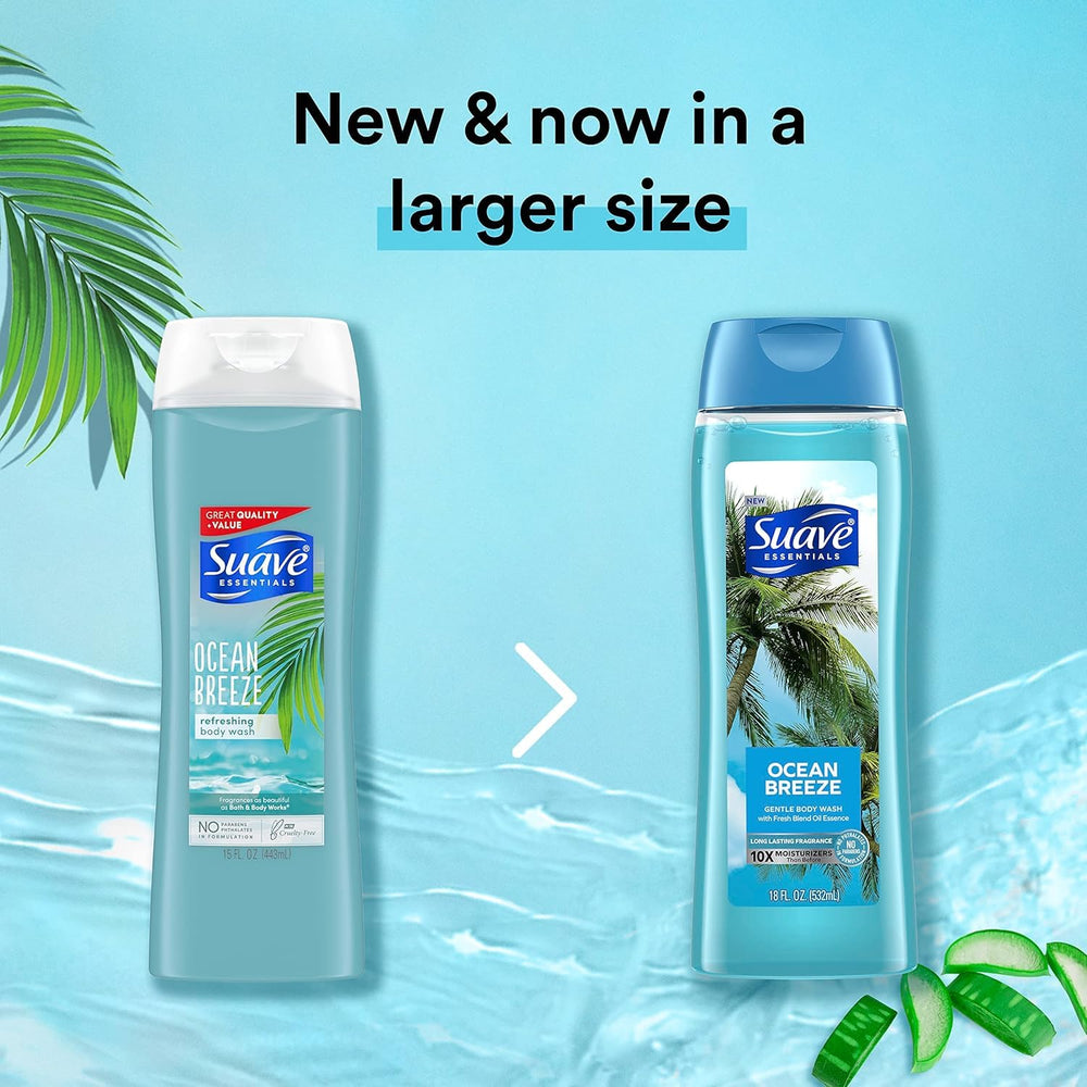 Suave Ocean Breeze fragrance swatch conveys a long-lasting fresh aroma
