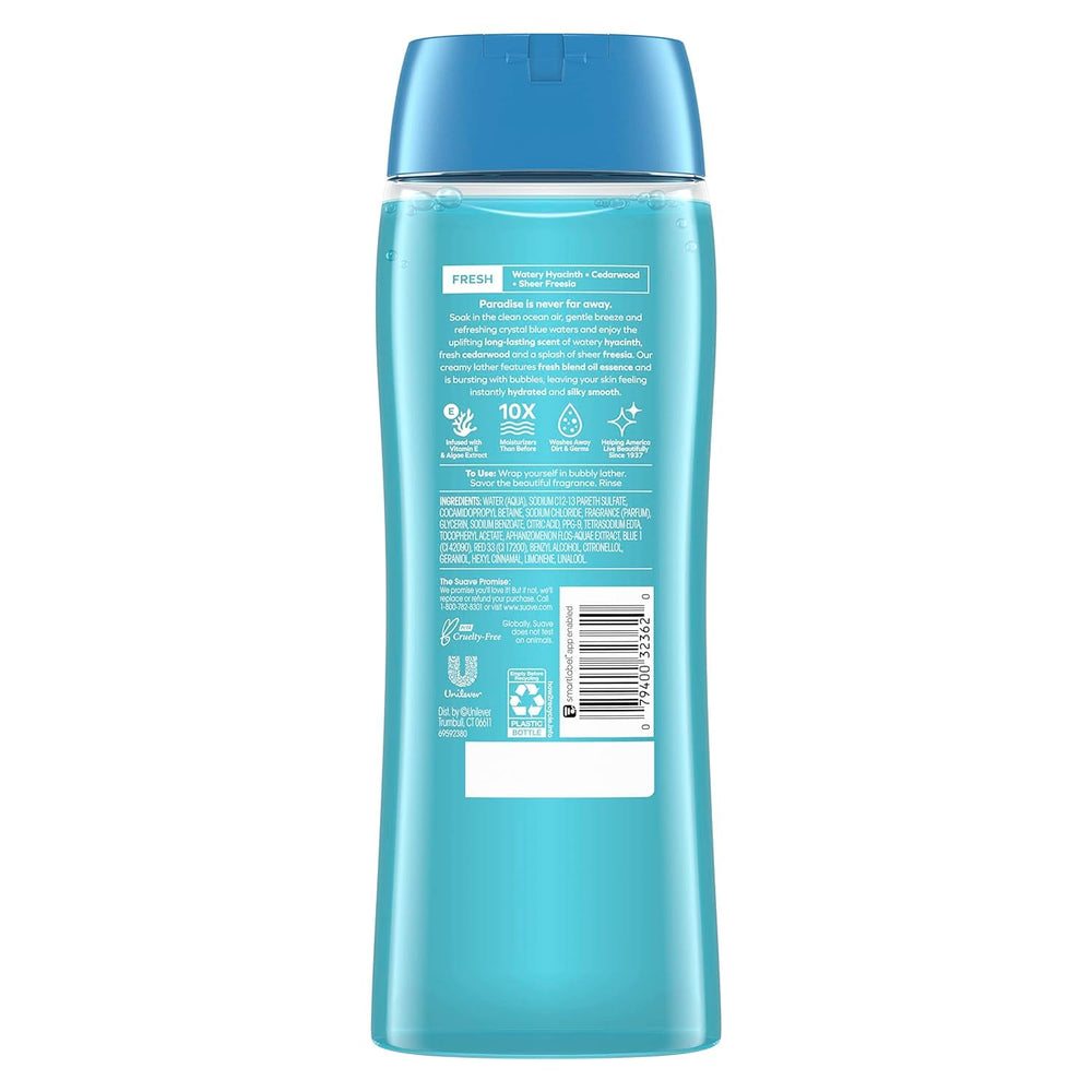 Suave Ocean Breeze vitamin-e-infused formula conditions skin