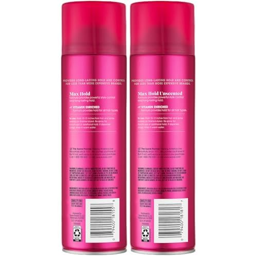 Suave Plus Hairspray 11 oz can ideal for everyday styling.